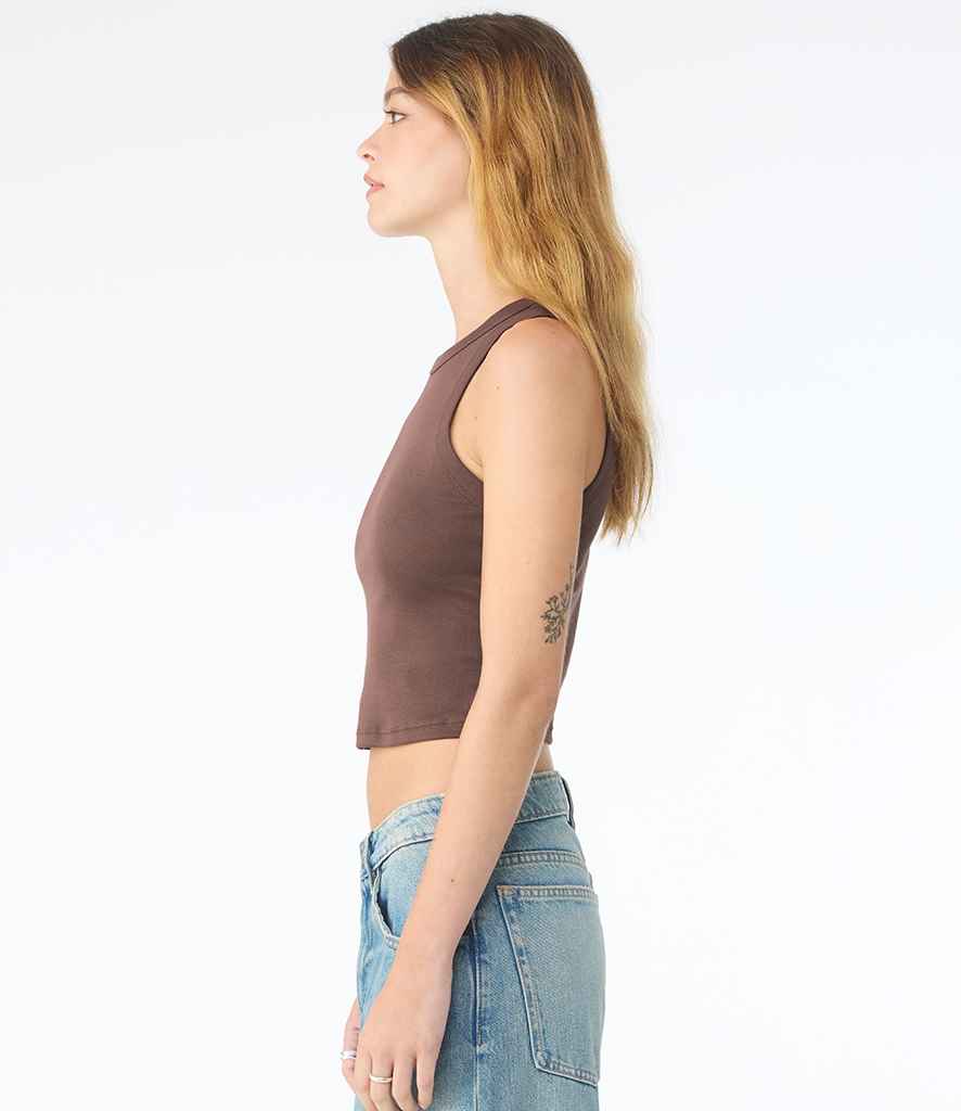 Bella+Canvas Bella Ladies Micro Rib Racer Tank Top Solid cocoa blend