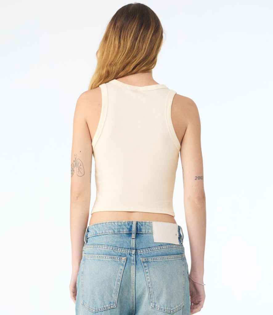 Bella+Canvas Bella Ladies Micro Rib Racer Tank Top Solid Natural Blend