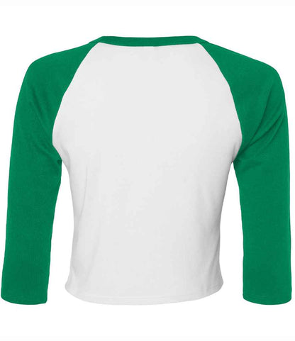 Bella Ladies Micro Rib 3/4 Raglan Baby T-Shirt