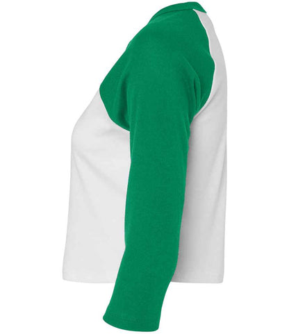 Bella Ladies Micro Rib 3/4 Raglan Baby T-Shirt