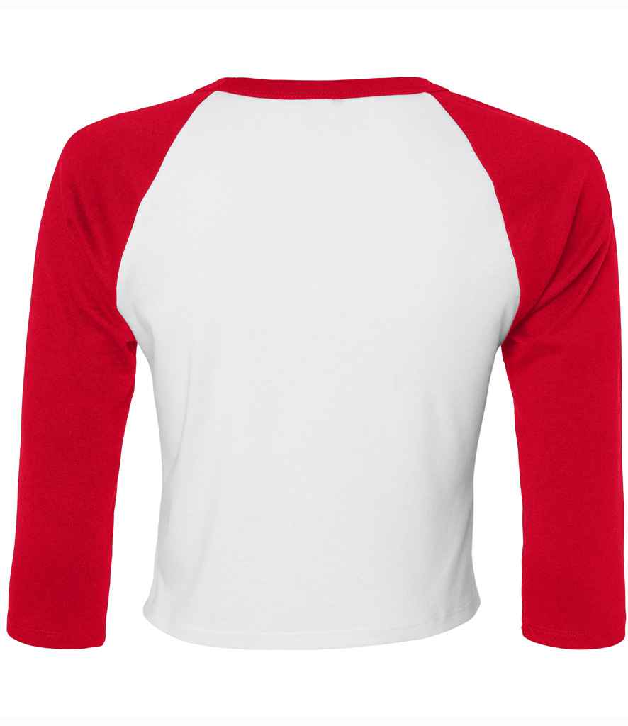 Bella Ladies Micro Rib 3/4 Raglan Baby T-Shirt