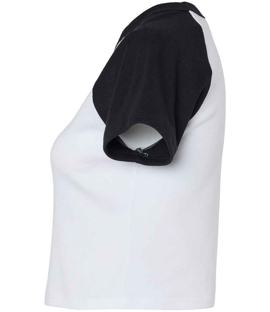 Bella Ladies Micro Rib Raglan Baby T-Shirt