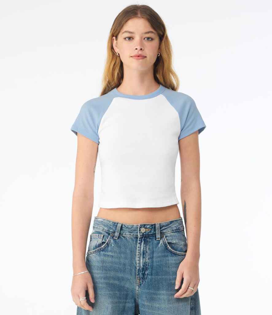 Bella+Canvas Bella Ladies Micro Rib Raglan Baby T-Shirt