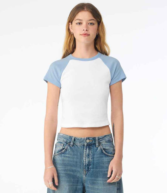 Bella+Canvas Bella Ladies Micro Rib Raglan Baby T-Shirt