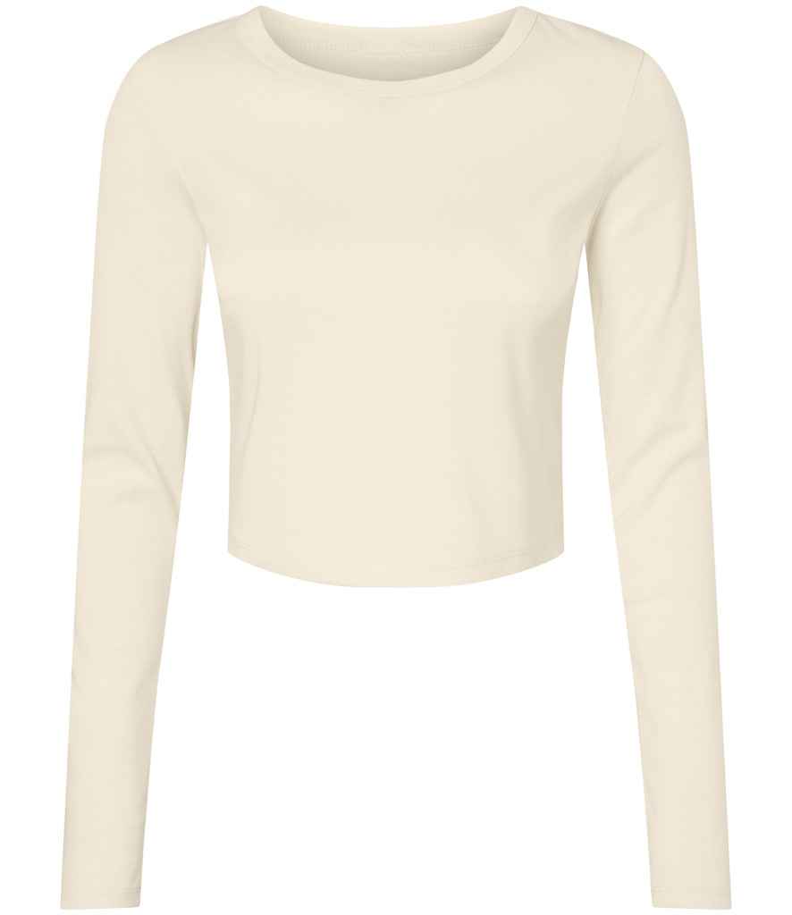 Bella Micro Rib Long Sleeve Baby T-Shirt in Solid Natural Blend
