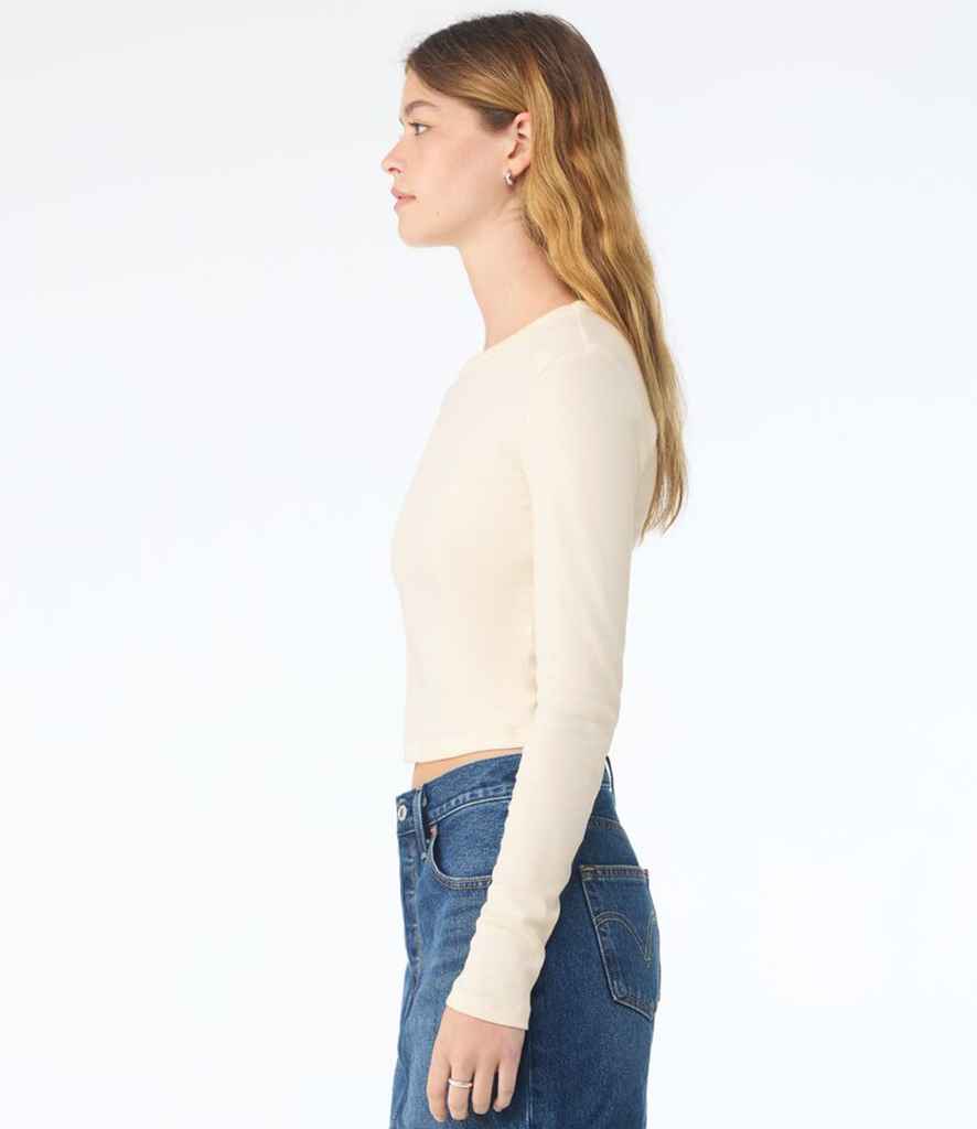 Bella Micro Rib Long Sleeve Baby T-Shirt - model image