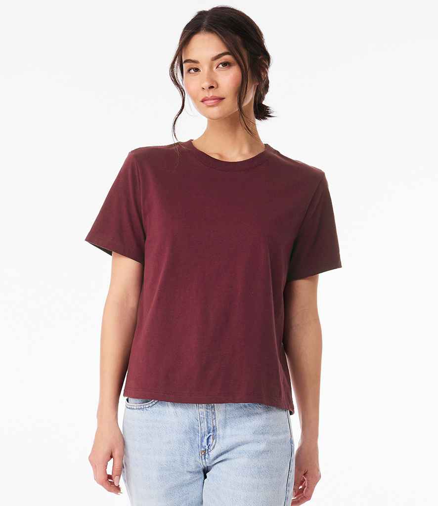 Bella+Canvas Bella Ladies Heavy Boxy T-Shirt Maroon