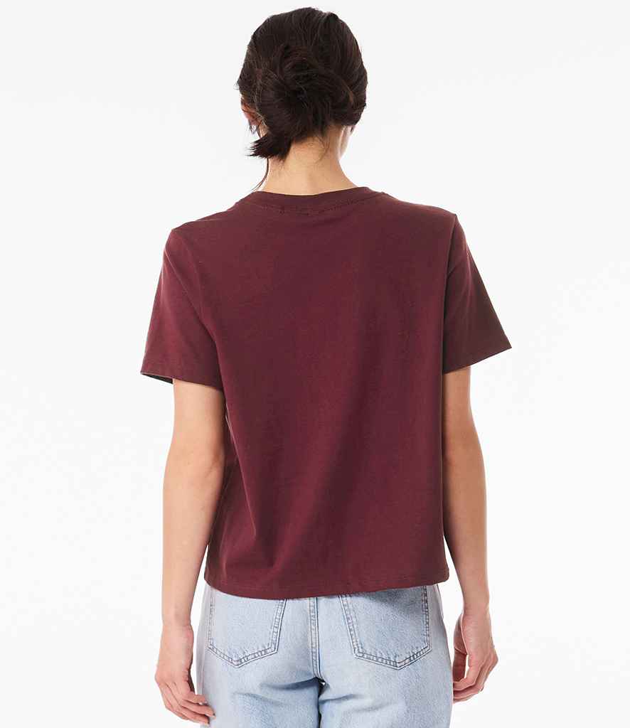 Bella+Canvas Bella Ladies Heavy Boxy T-Shirt Maroon