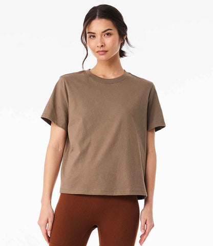 Bella+Canvas Bella Ladies Heavy Boxy T-Shirt Vintage Brown