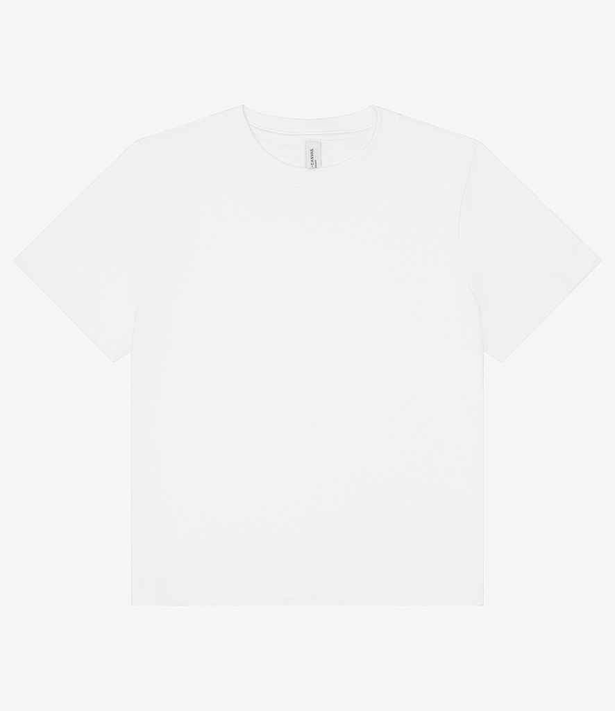 Bella Ladies Heavy Boxy T-Shirt in White