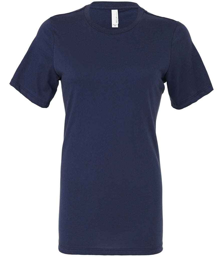 Bella Ladies Relaxed Jersey T-Shirt in Navy