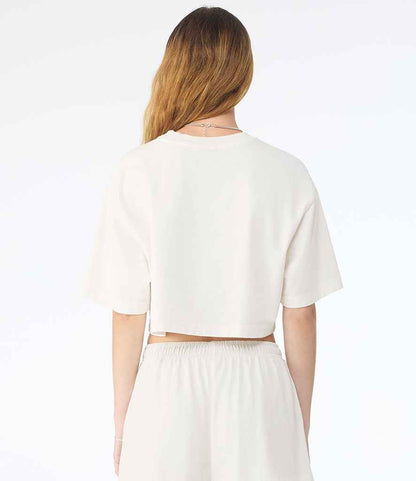Bella+Canvas Bella Ladies Heavyweight Washed Cropped T-Shirt Vintage White