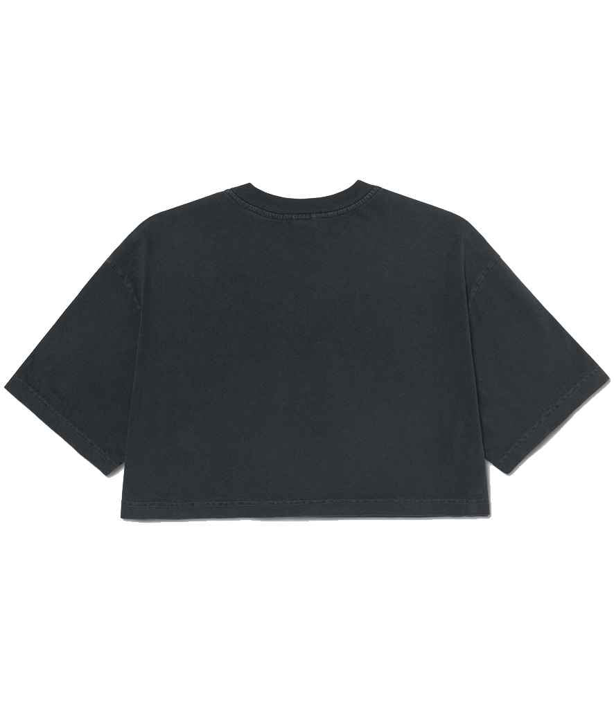 Bella Ladies Heavyweight Washed Cropped T-Shirt