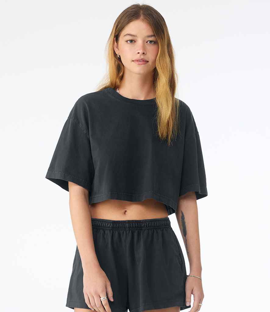 Bella+Canvas Bella Ladies Heavyweight Washed Cropped T-Shirt