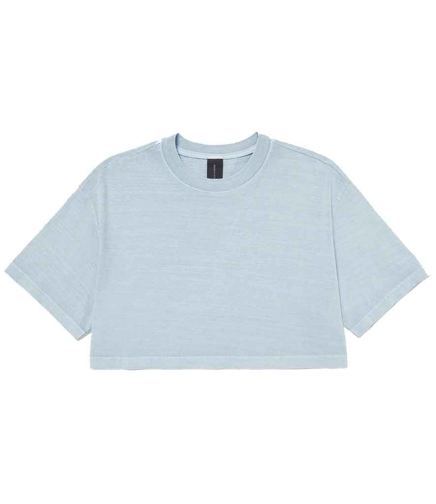 Bella Ladies Heavyweight Washed Cropped T-Shirt