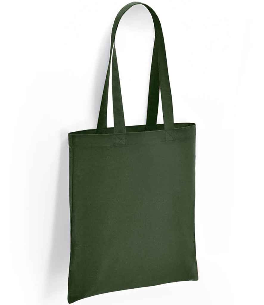 Brand Lab Cotton Long Handle Shopper in Forest Green