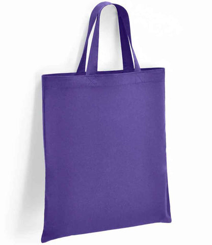 Brand Lab Cotton Short Handle Shopper in Purple