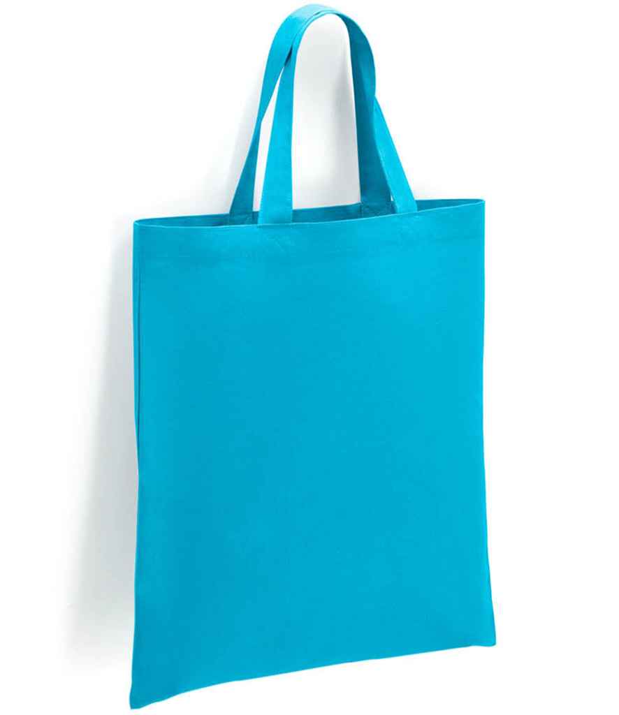 Brand Lab Cotton Short Handle Shopper in Turquoise Blue