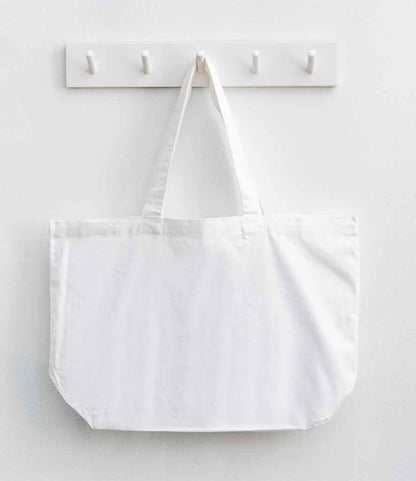 Brand Lab Oversized Tote Bag in White