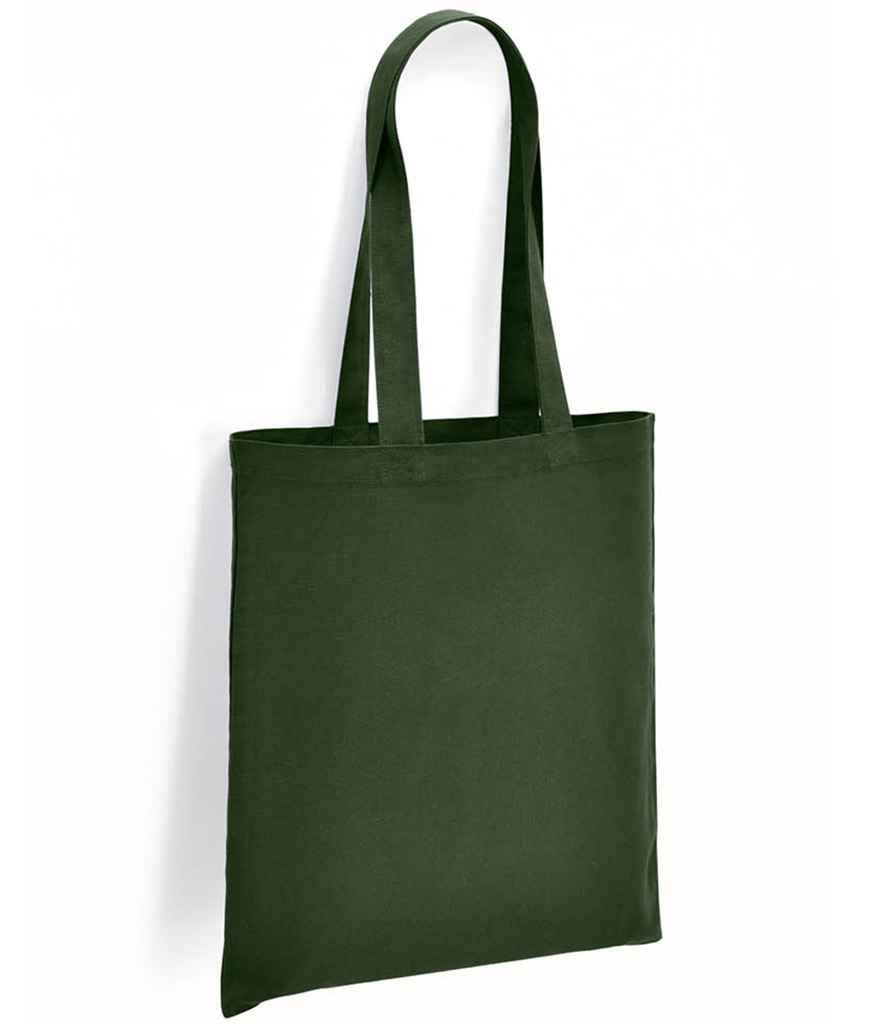 Brand Lab Organic Cotton Long Handle Shopper in Forest Green
