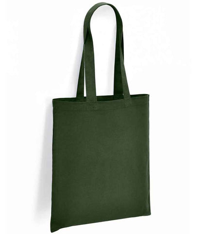 Brand Lab Organic Cotton Long Handle Shopper in Forest Green