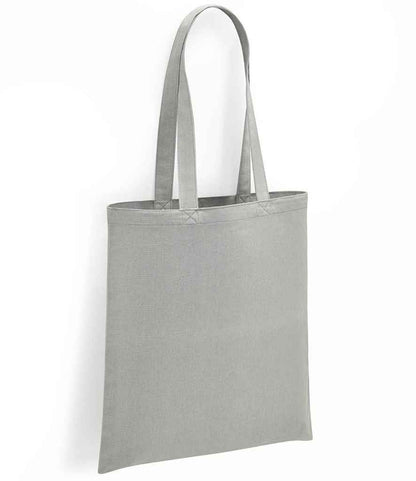 Brand Lab Organic Cotton Long Handle Shopper in Silver