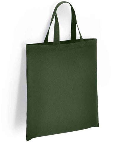 Brand Lab Organic Cotton Short Handle Shopper in Forest Green