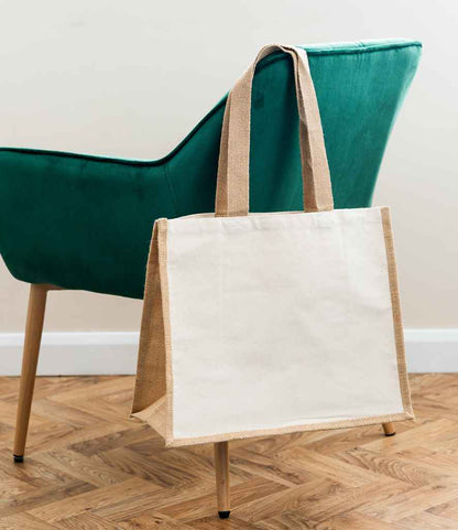 Brand Lab Jute and Canvas Shopper