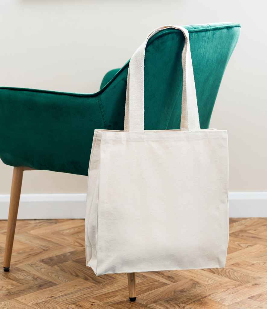 Brand Lab Everyday Square Canvas Tote Bag in Natural