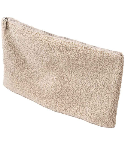 Brand Lab Borg Fleece Accessory Sleeve in Natural