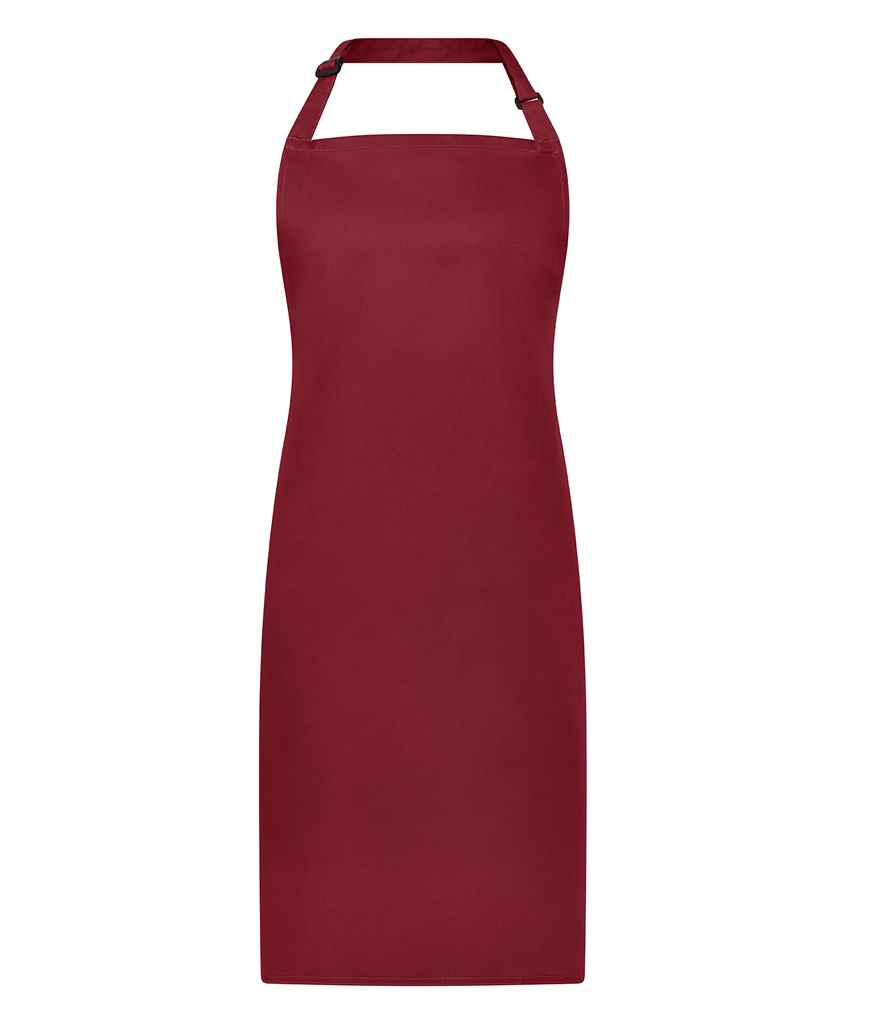 Brand Lab Adjustable Bib Apron in Burgundy