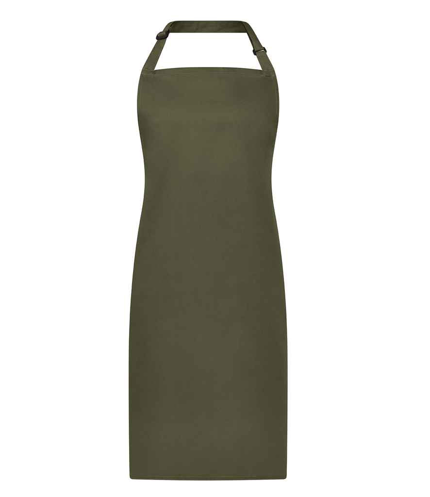 Brand Lab Adjustable Bib Apron in Olive Green