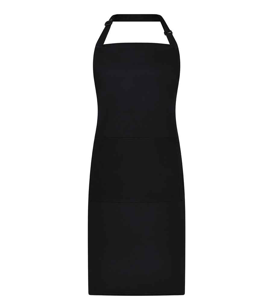 Brand Lab Adjustable Bib Pocket Apron in Black