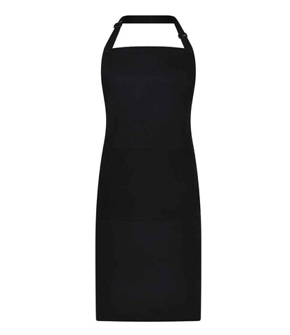 Brand Lab Adjustable Bib Pocket Apron in Black