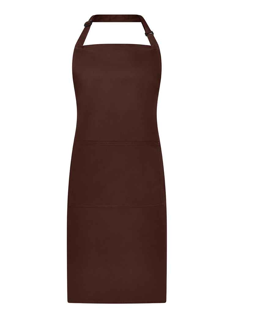 Brand Lab Adjustable Bib Pocket Apron in Brown