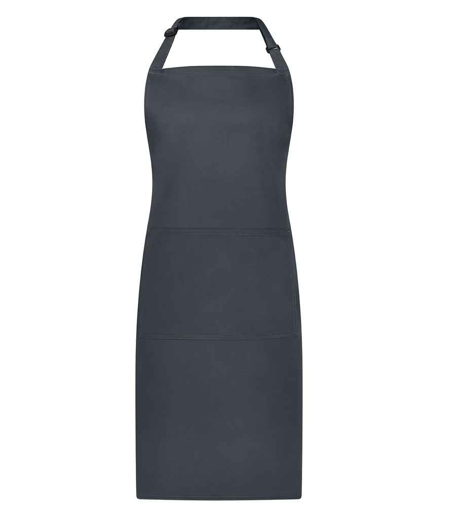 Brand Lab Adjustable Bib Pocket Apron in Charcoal