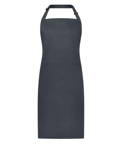 Brand Lab Adjustable Bib Pocket Apron in Charcoal
