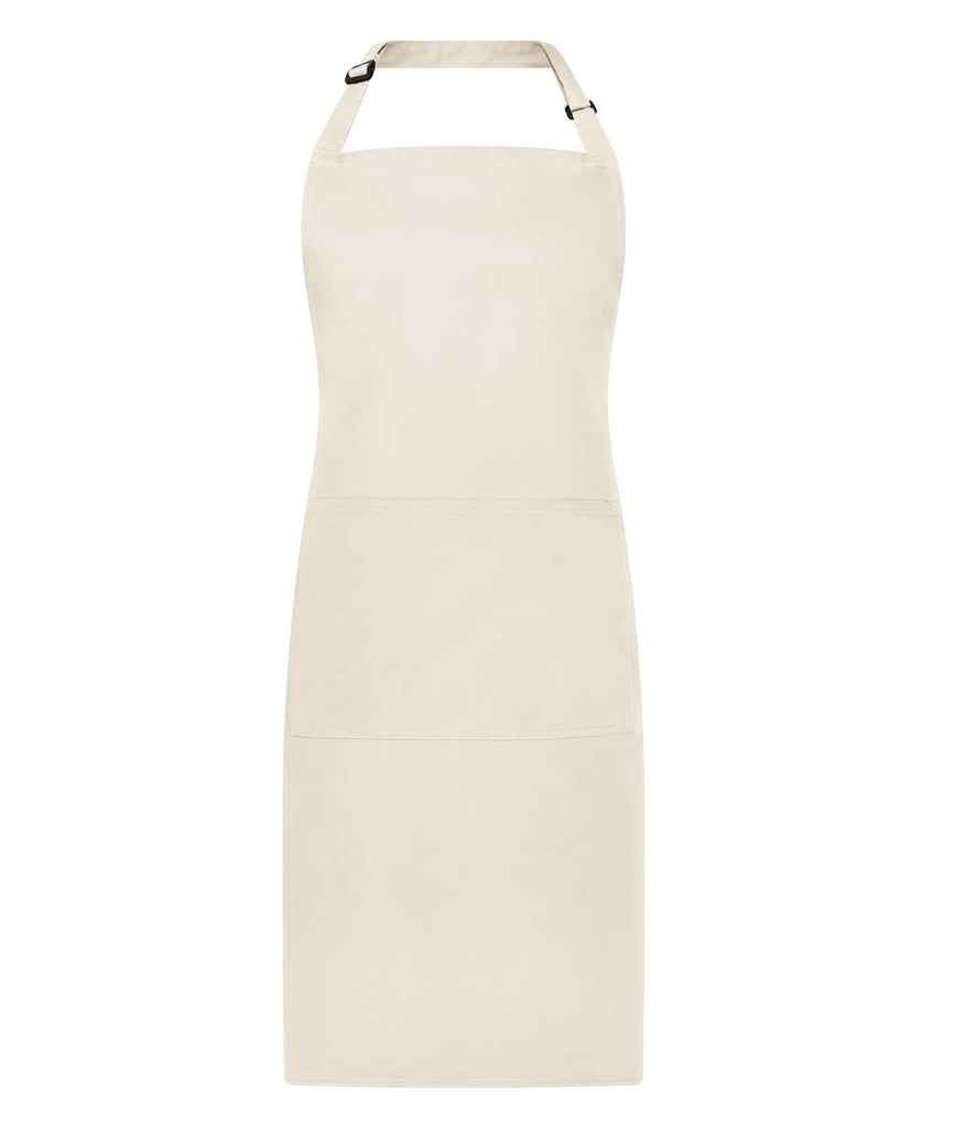 Brand Lab Adjustable Bib Pocket Apron in Natural