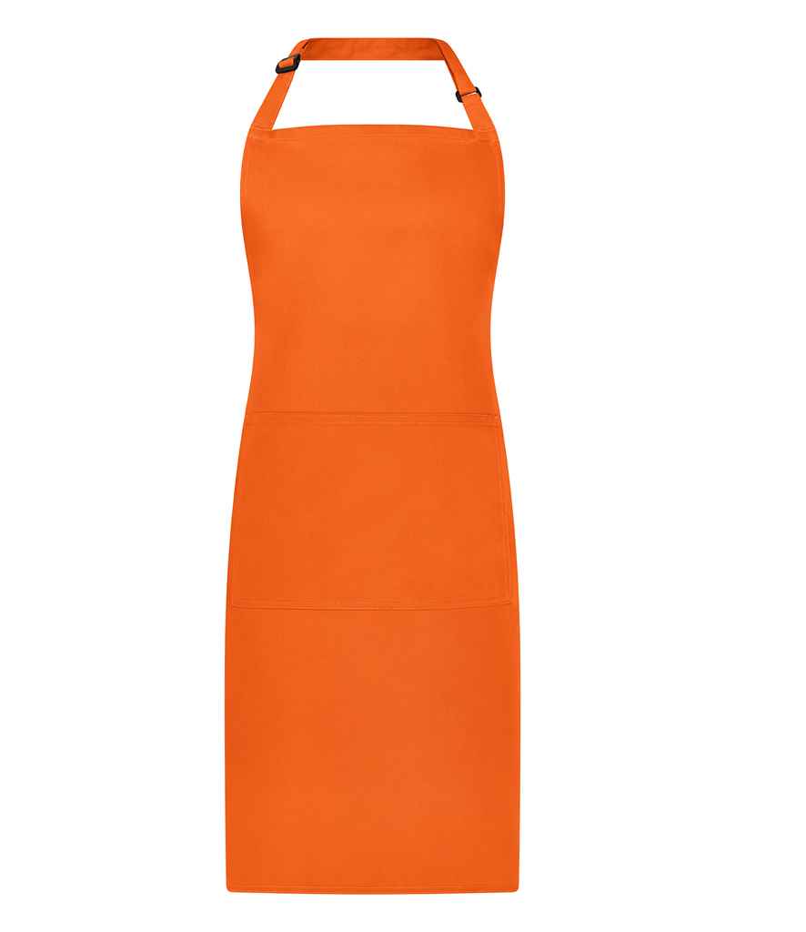 Brand Lab Adjustable Bib Pocket Apron in Orange