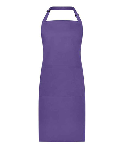 Brand Lab Adjustable Bib Pocket Apron in Purple