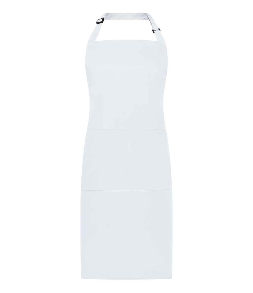Brand Lab Adjustable Bib Pocket Apron in White