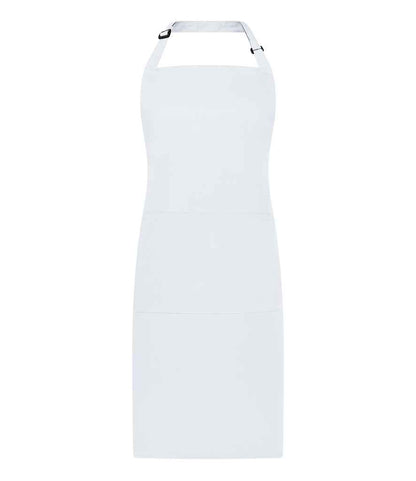 Brand Lab Adjustable Bib Pocket Apron in White