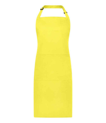 Brand Lab Adjustable Bib Pocket Apron in Yellow
