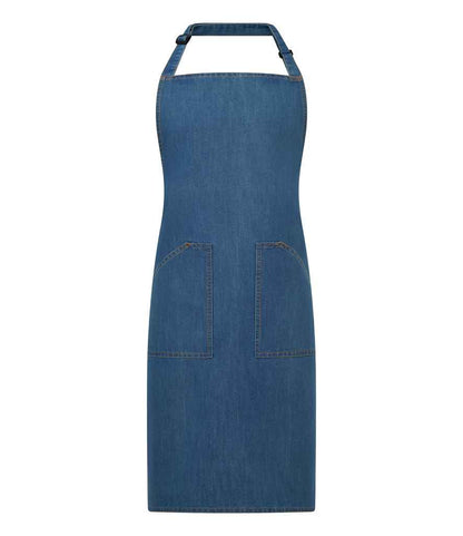 Brand Lab Denim Adjustable Bib Pocket Apron - model image