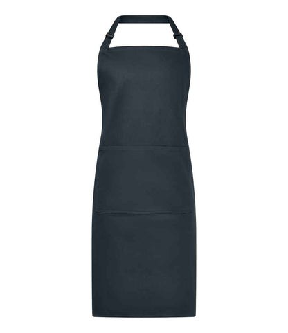 Brand Lab Organic/Recycled Bib Pocket Apron in Charcoal