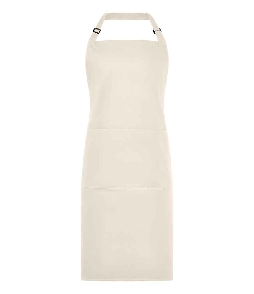 Brand Lab Organic/Recycled Bib Pocket Apron in Natural