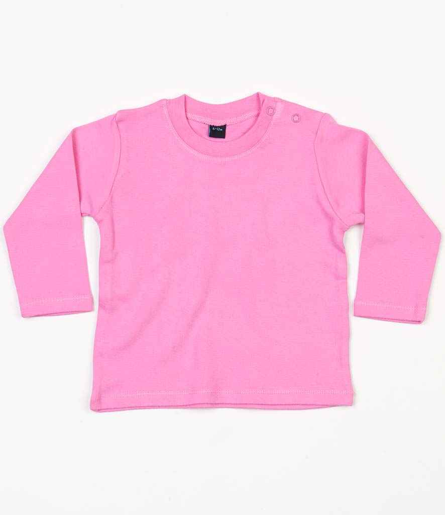 BabyBugz Baby Long Sleeve T-Shirt in Bubble Gum Pink