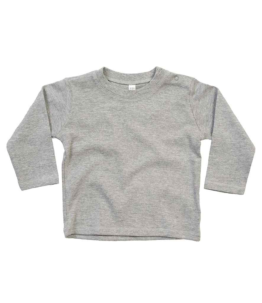 BabyBugz Baby Long Sleeve T-Shirt in Heather Marl