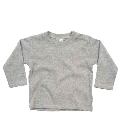 BabyBugz Baby Long Sleeve T-Shirt in Heather Marl