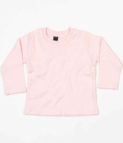 BabyBugz Baby Long Sleeve T-Shirt in Powder Pink